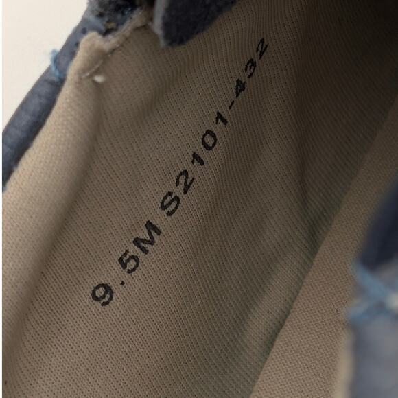 Softwalk Arezzo Sneaker Shoes Side Zip Women's Leather Blue Size US9.5 EU40 - Picture 6 of 12